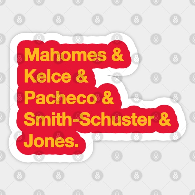 2022 Kansas City Chiefs Gold Sticker by IdenticalExposure